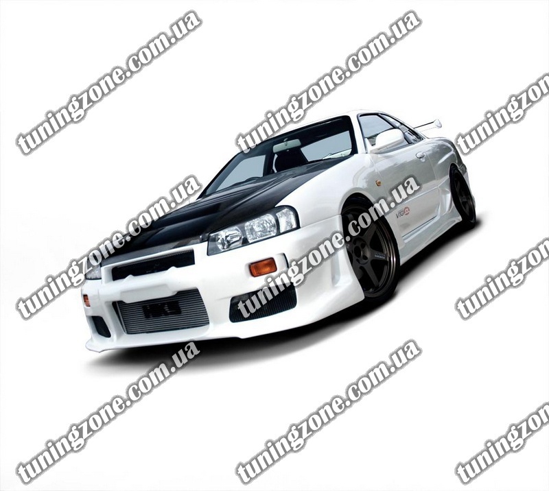 Бампер передний стиль Rocket Bunny Nissan Skyline R33 1993-1998